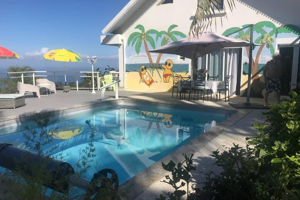 St Leu -Villa D'Artiste, Superbe Vue Mer, Piscine Chauffee Saint-Leu Eksteriør bilde