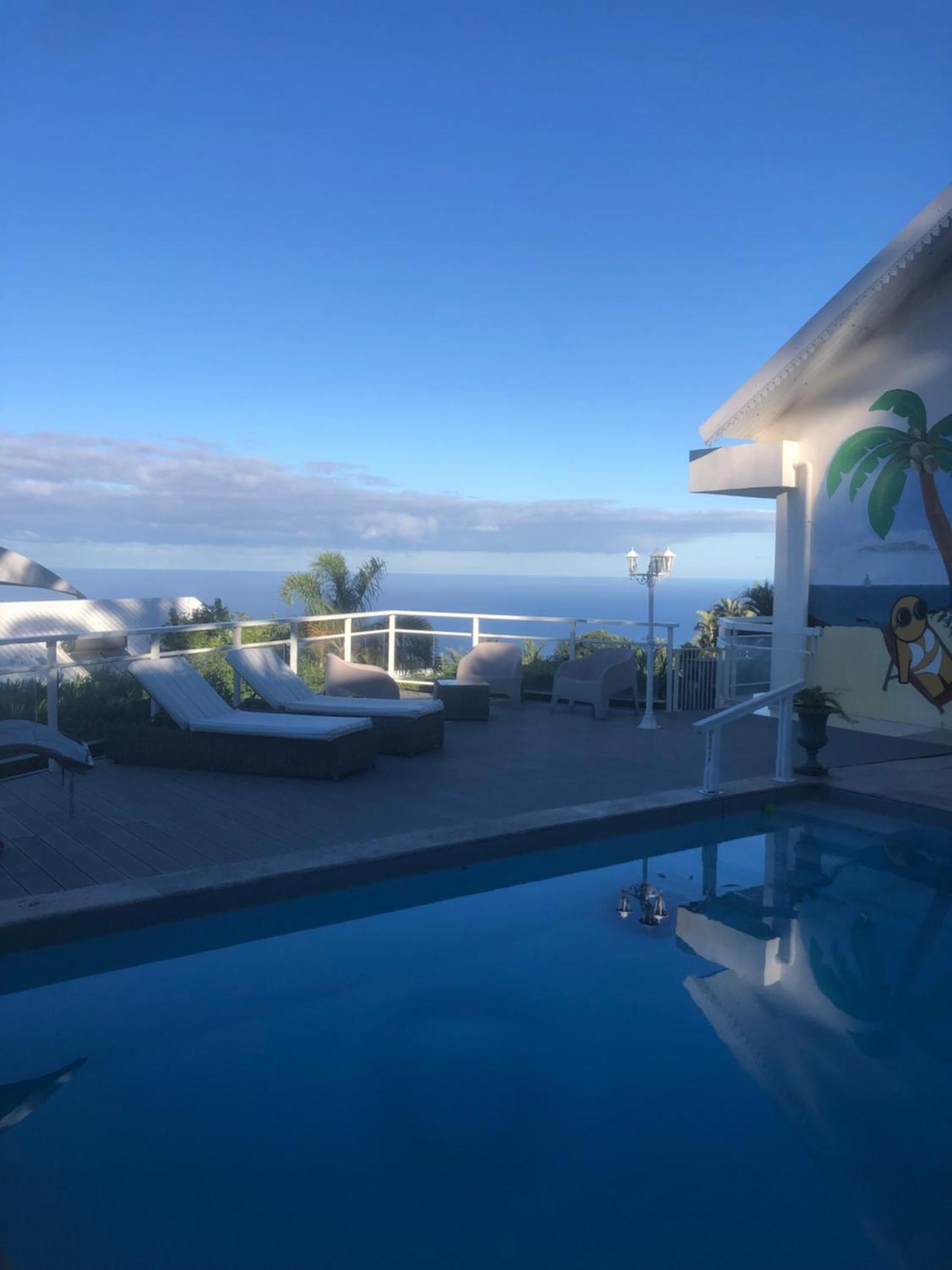 St Leu -Villa D'Artiste, Superbe Vue Mer, Piscine Chauffee Saint-Leu Eksteriør bilde