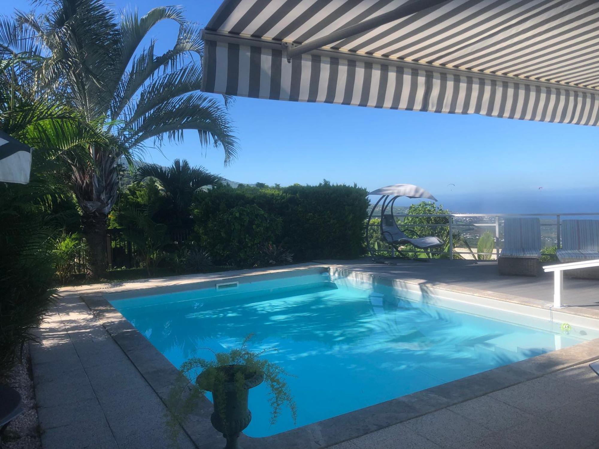 St Leu -Villa D'Artiste, Superbe Vue Mer, Piscine Chauffee Saint-Leu Eksteriør bilde